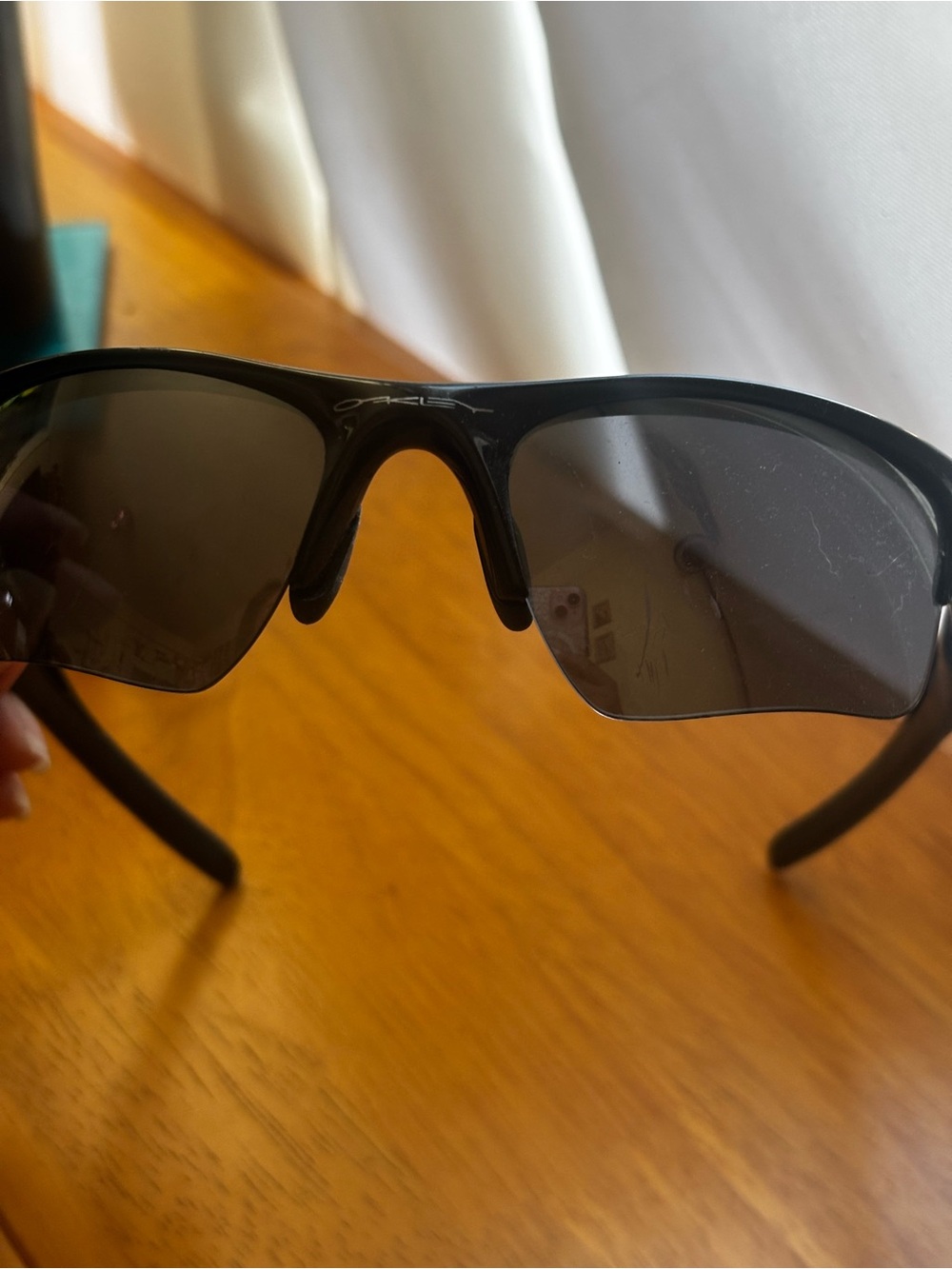Oakley Men’s Black Frame with Grey Mirrored Lenses Sport Sunglasses - Picture 11 of 14